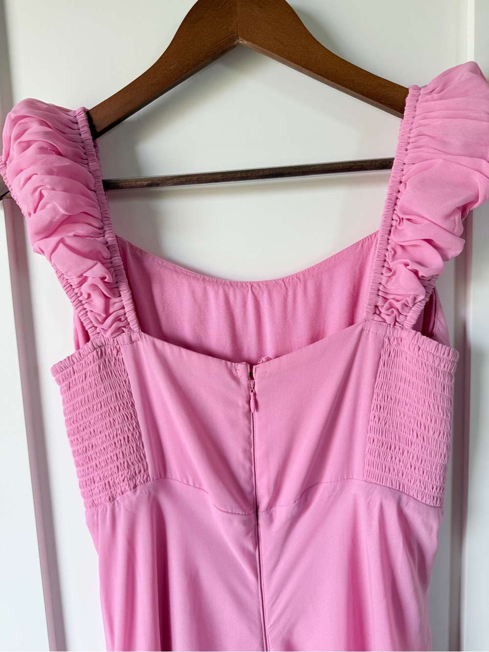 Abercrombie Pink Occasion Long Dress Large - Picture 4 of 7